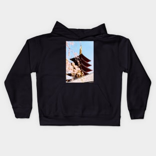 Japan - 'Sakura Temple' Kids Hoodie